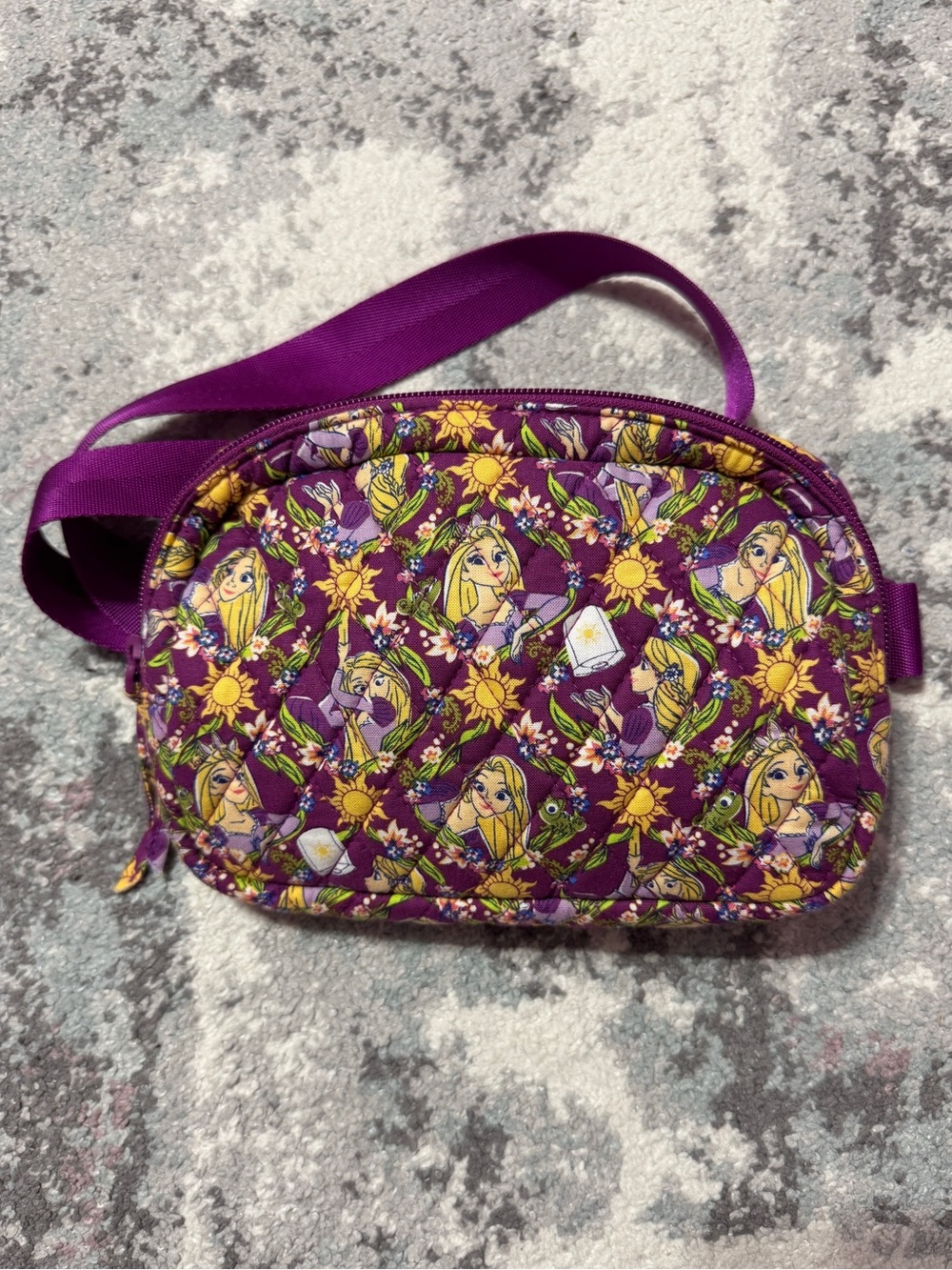 Vera Bradley Purple Floral Rapunzel Crossbody